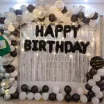 Classic Black and White Birthday Decor